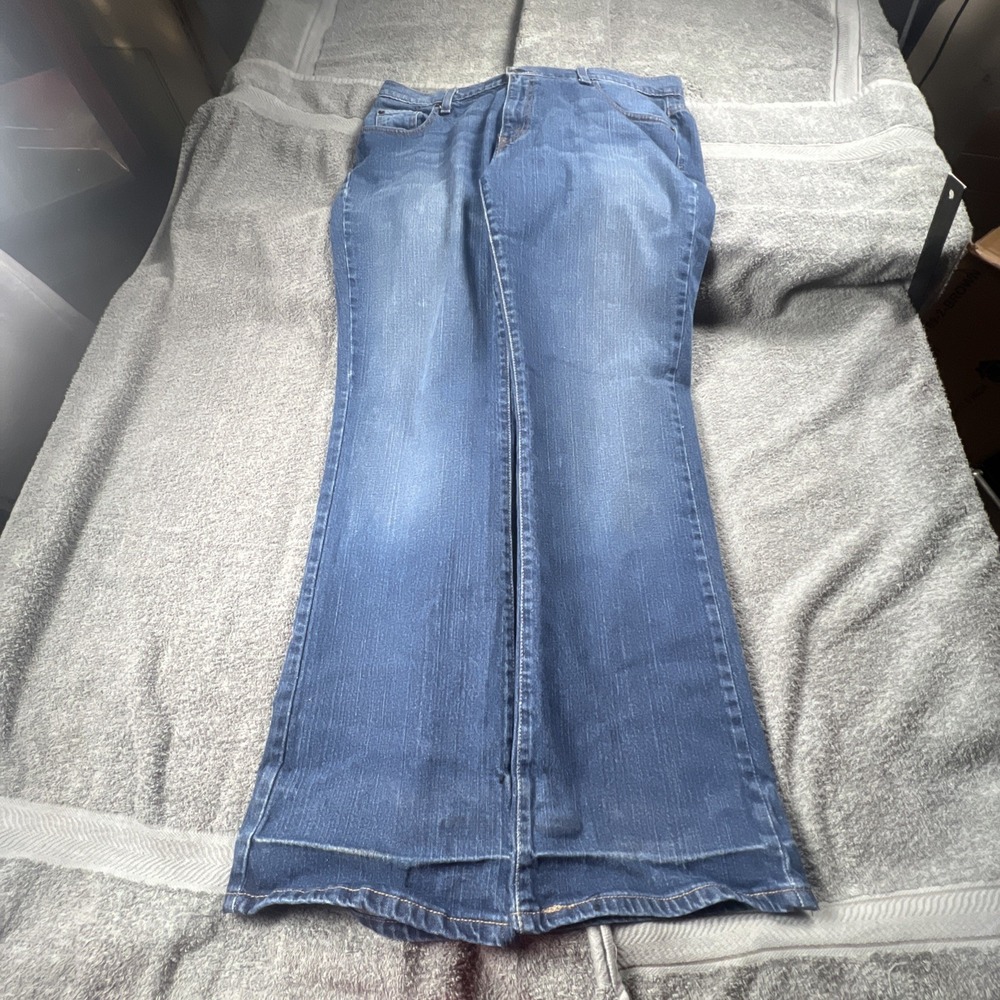 Levi's 529 Curvy Boot Cut Jeans Women's Size 16 Medium Wash Denim‎ Blue (36x33)